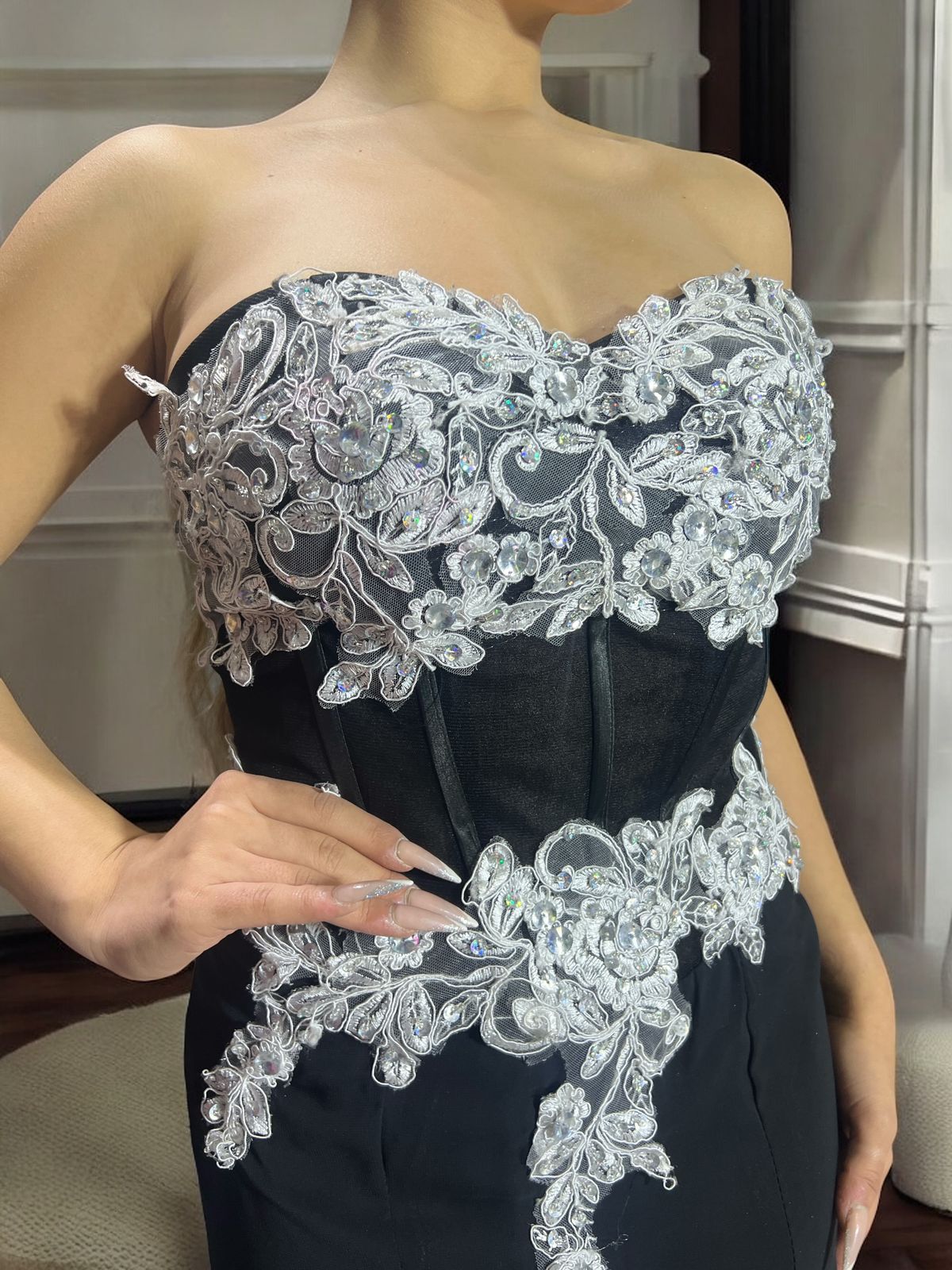 Vestido de fiesta detalle