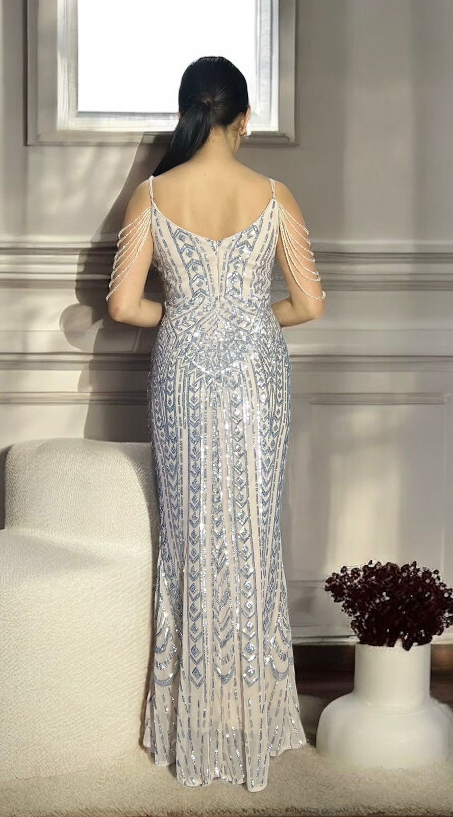 Vestido Elastizado Color Nude