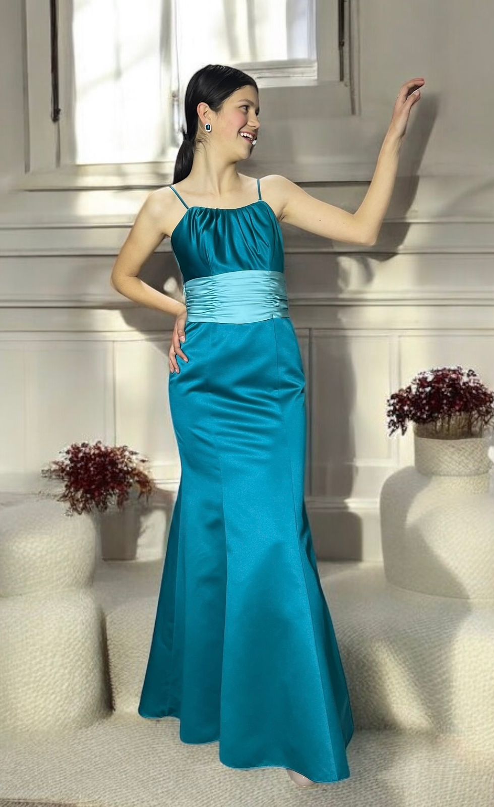 Vestido de razo americano
