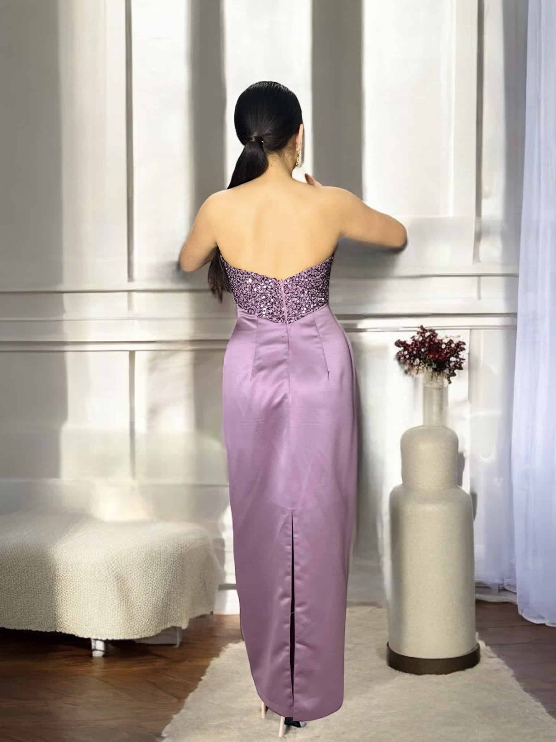 Vestido de Gala en Razo americano