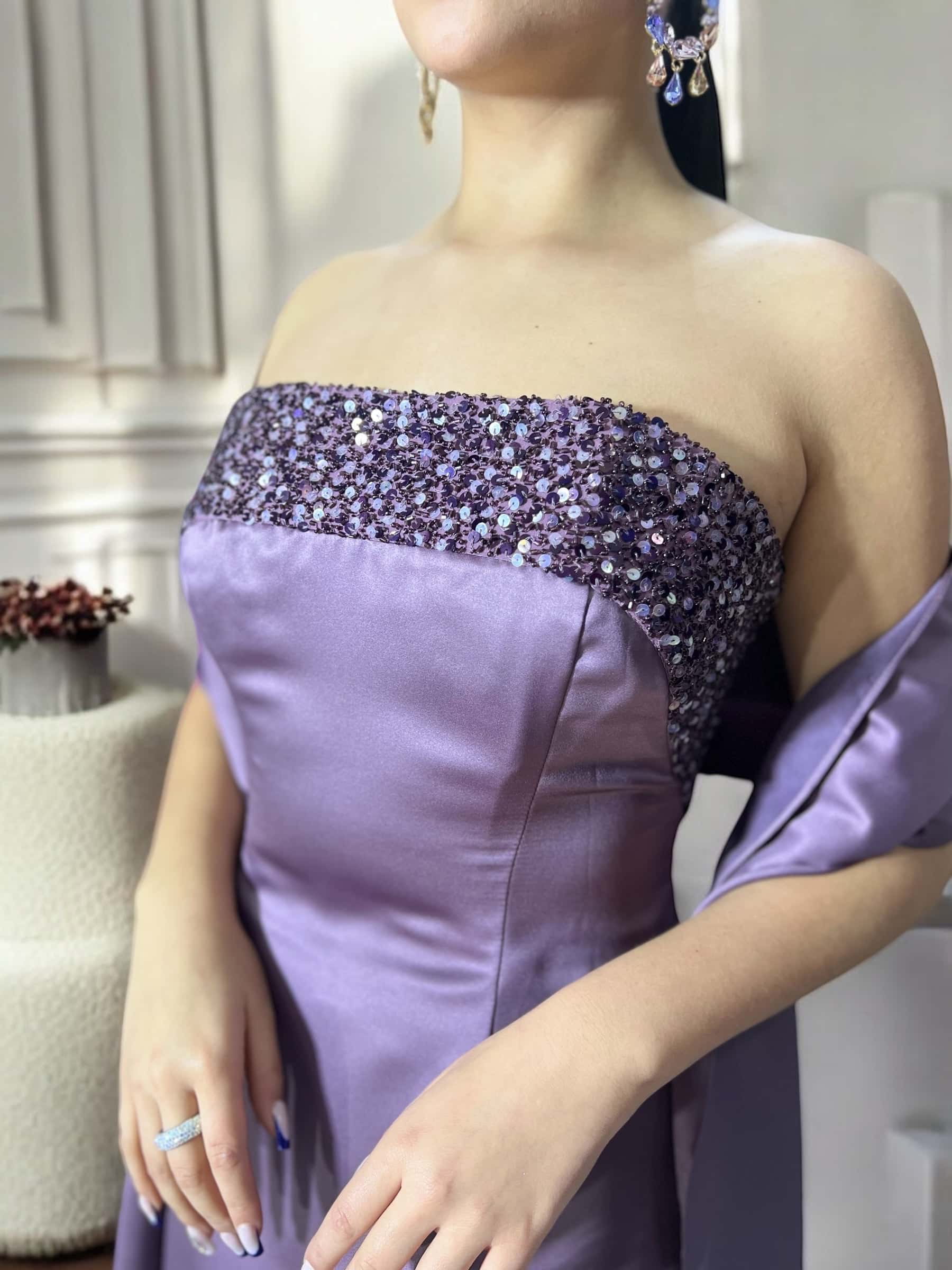 Vestido de Gala en Razo americano