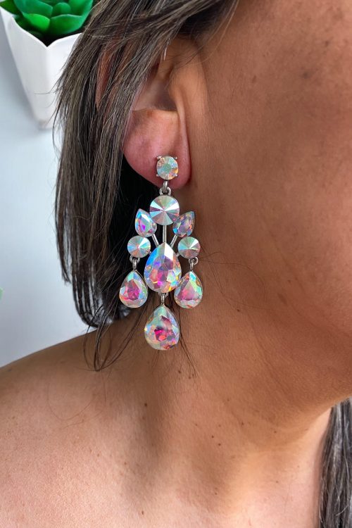 Aros Tornasol Cristal