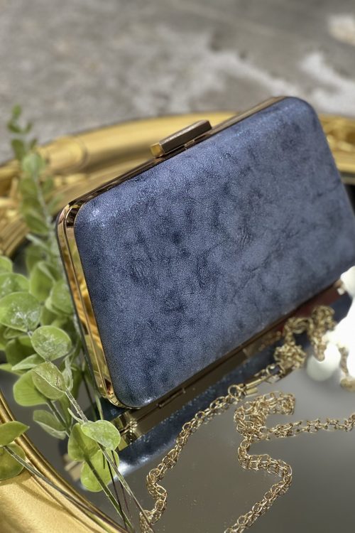 Cartera de fiesta azulina