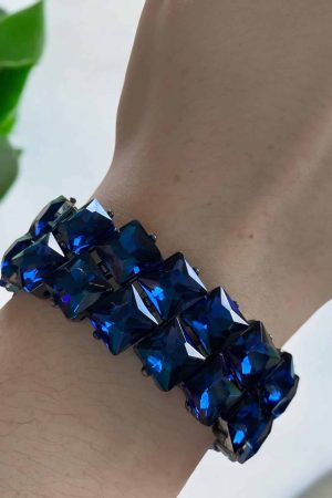 Pulsera Azul Fondo Negro