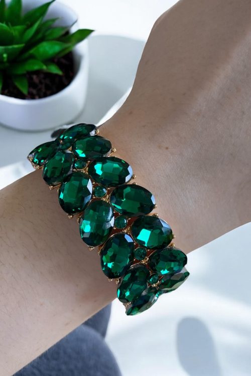 Pulsera Cristal Verde