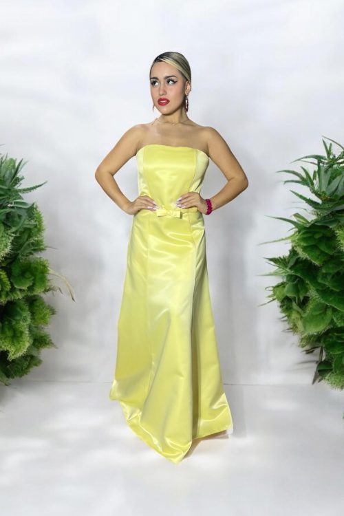 Vestido de Fiesta Razo Americano Amarillo