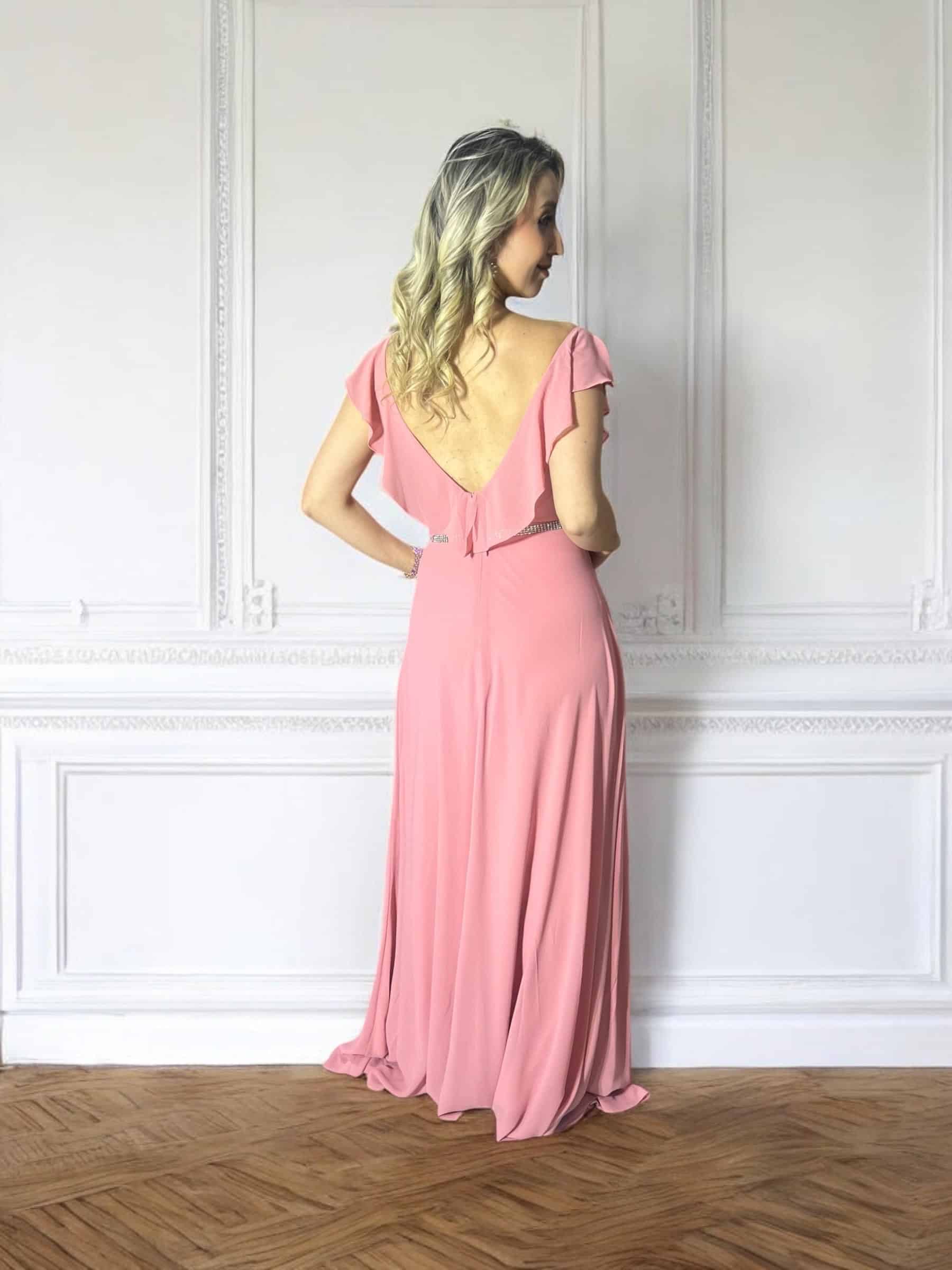 Vestido Fiesta Matrimonio Día en Tonos Pastel