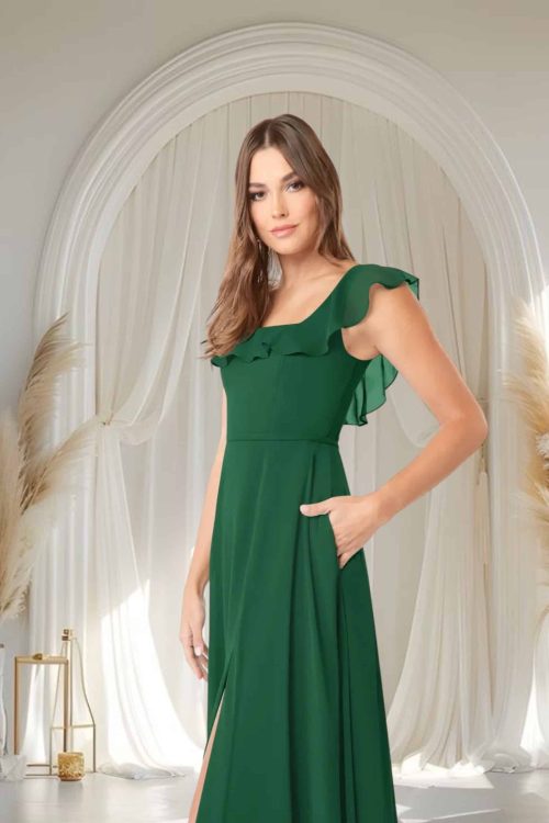 Vestido de Fiesta Azazie Jinny Verde