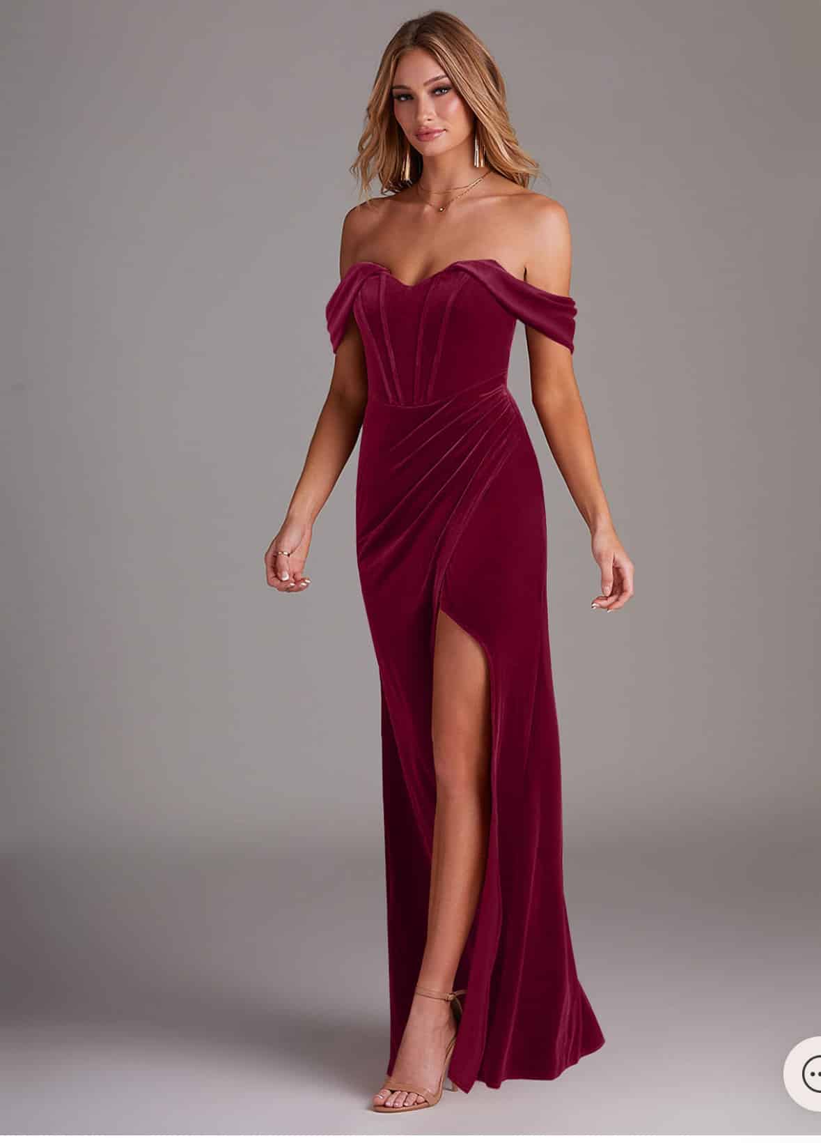 Vestido de Fiesta Azazie Jas Velvet