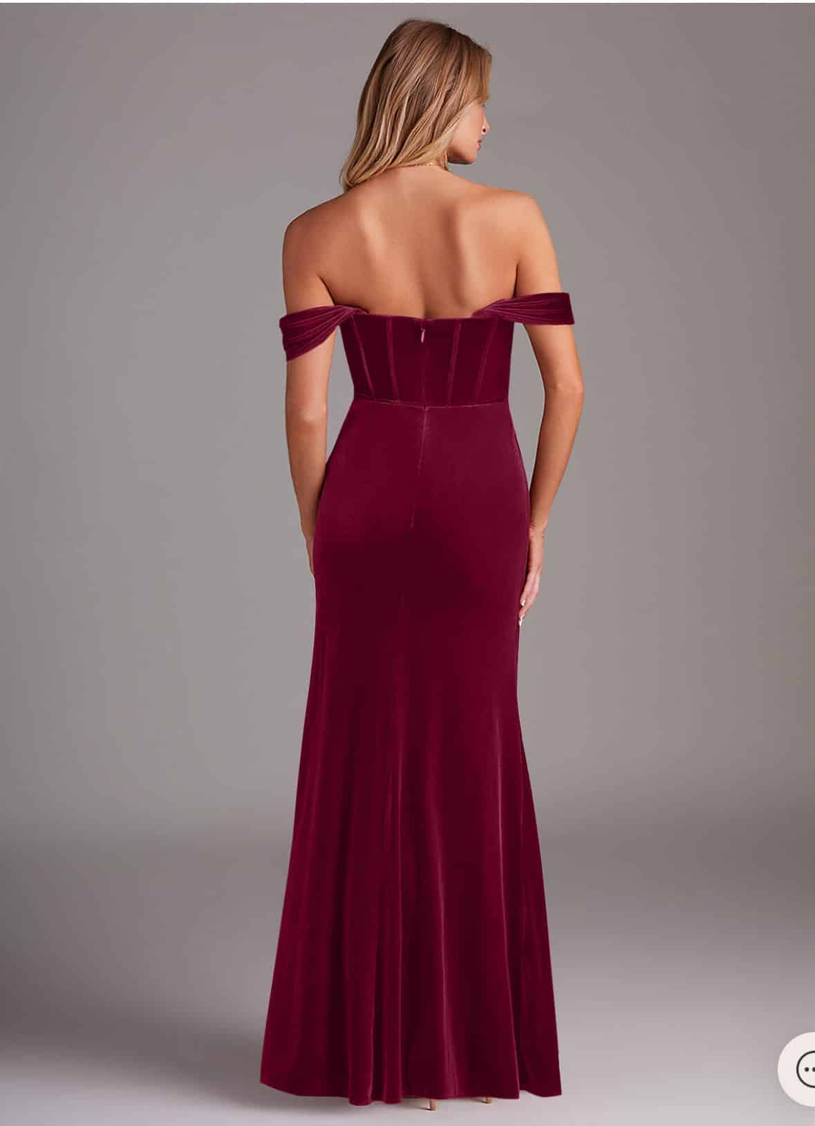 Vestido de Fiesta Azazie Jas Velvet