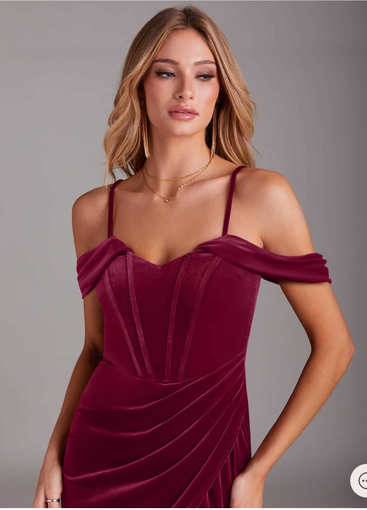 Vestido de Fiesta Azazie Jas Velvet