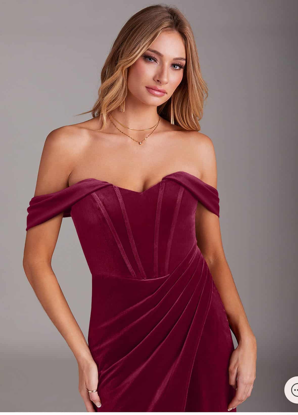 Vestido de Fiesta Azazie Jas Velvet