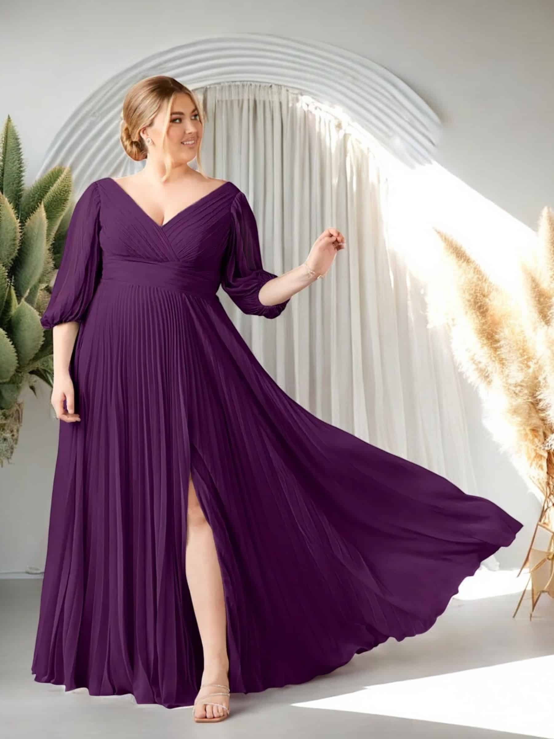 Vestido de Fiesta Azazie Sahara Morado