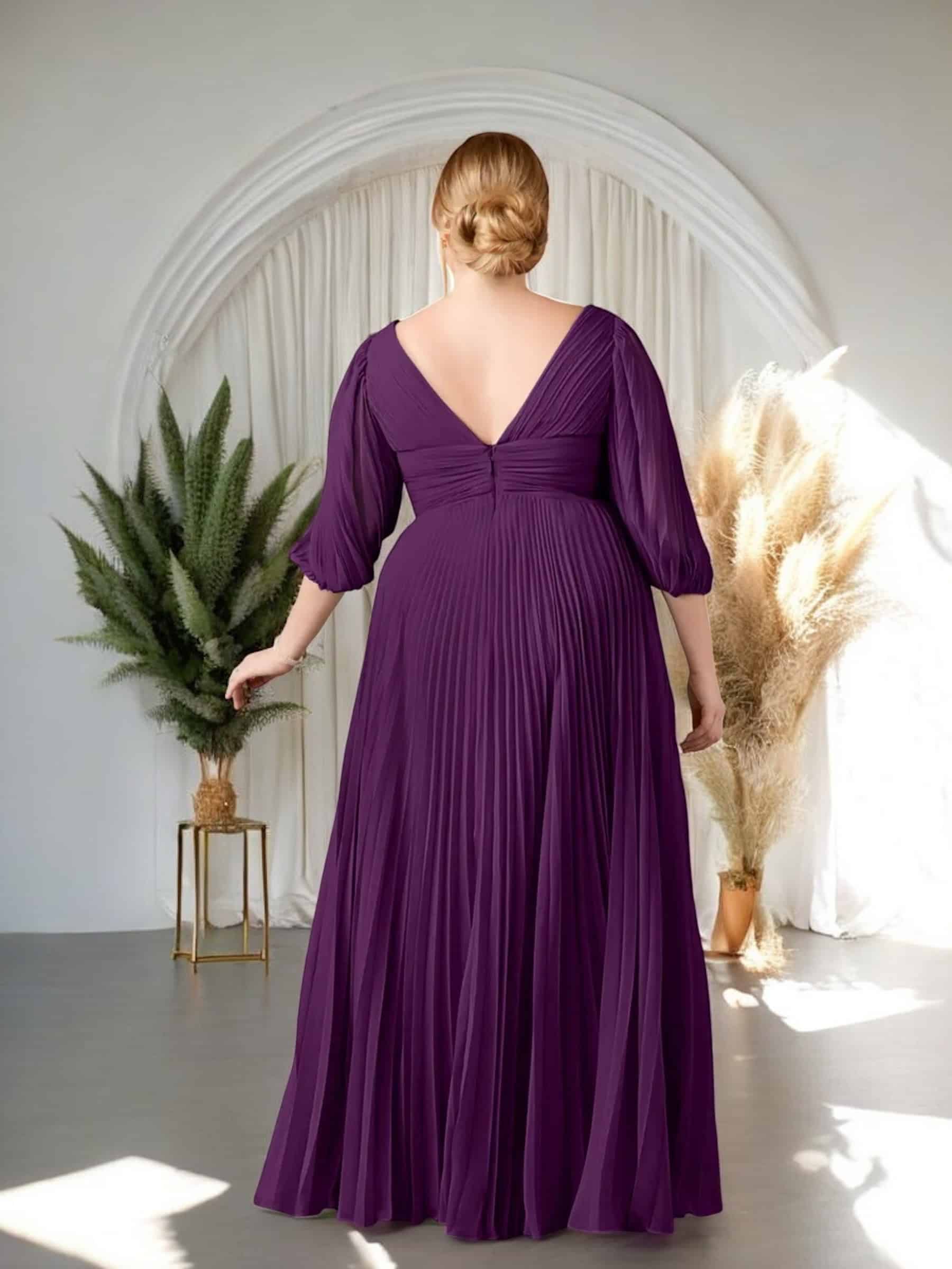 : Vestido de Fiesta Azazie Sahara Morado
