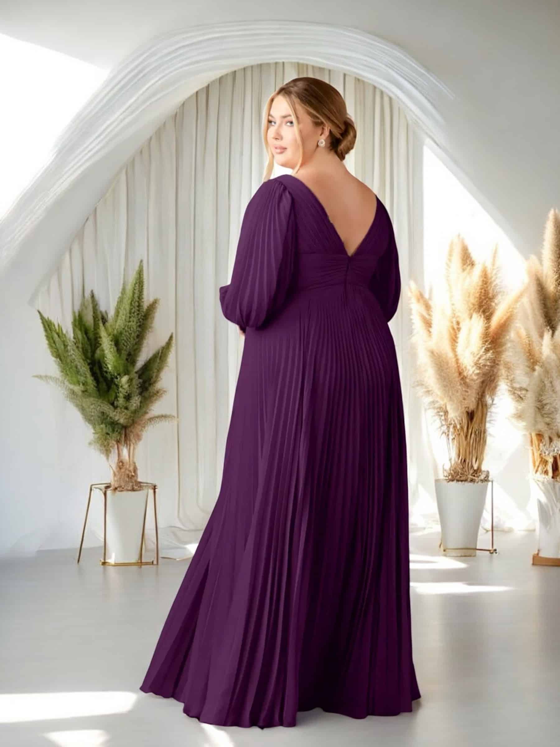 Vestido de Fiesta Azazie Sahara Morado