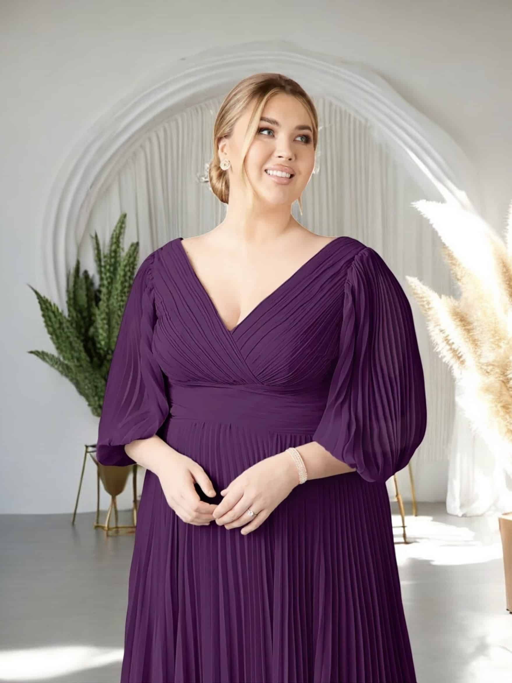 Vestido de Fiesta Azazie Sahara Morado