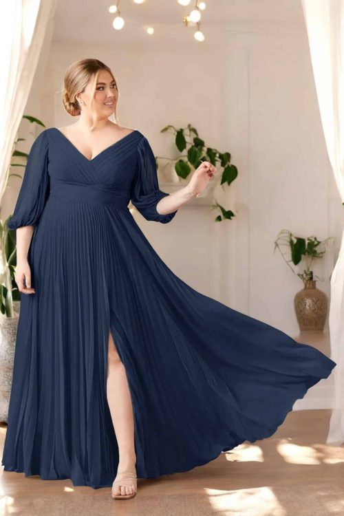 Vestido de Fiesta Azazie Sahara Azul