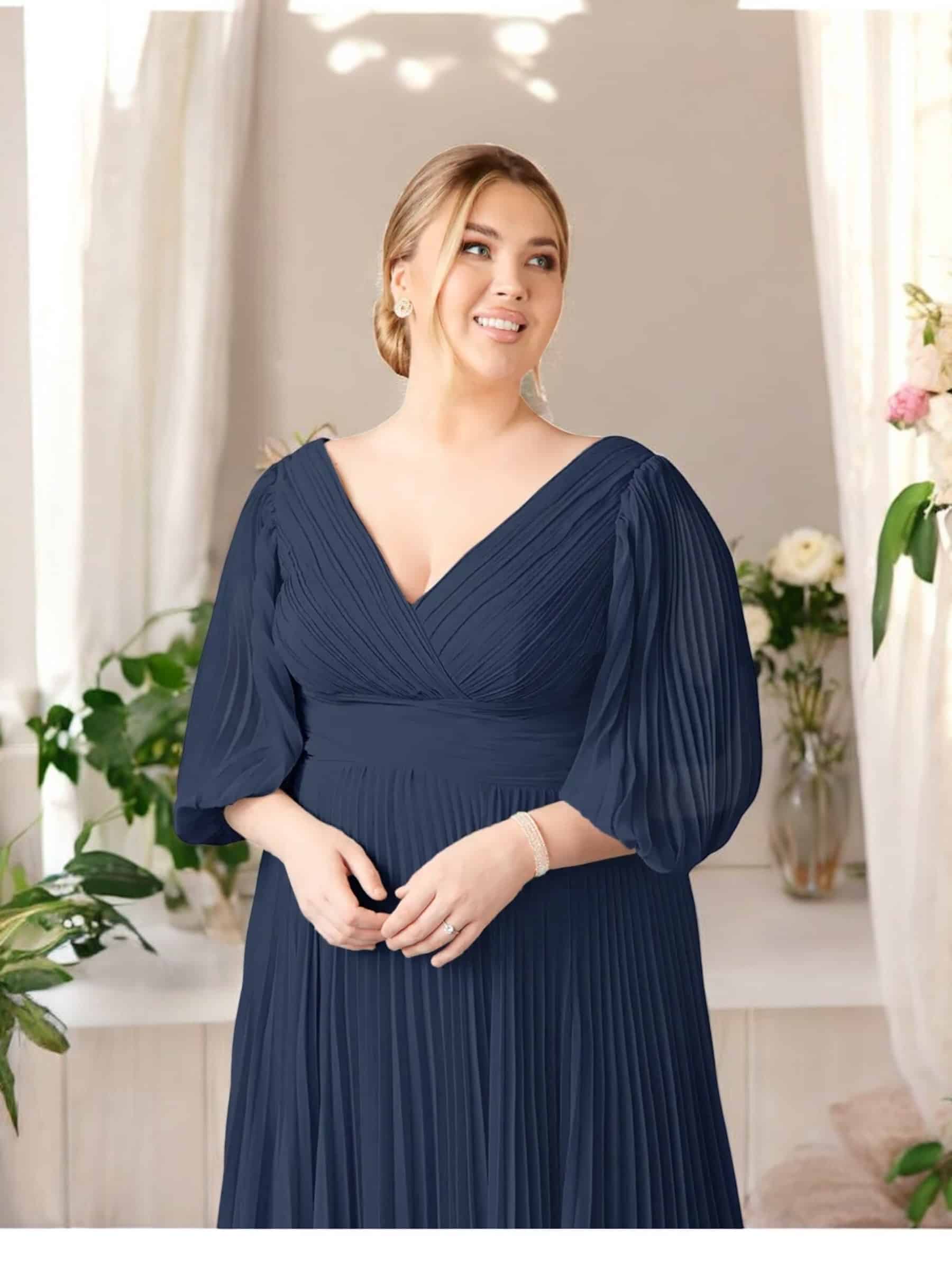 Vestido de Fiesta Azazie Sahara Azul