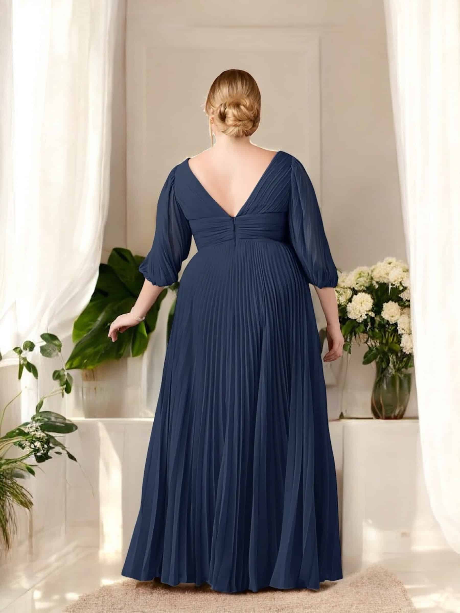 Vestido de Fiesta Azazie Sahara Azul