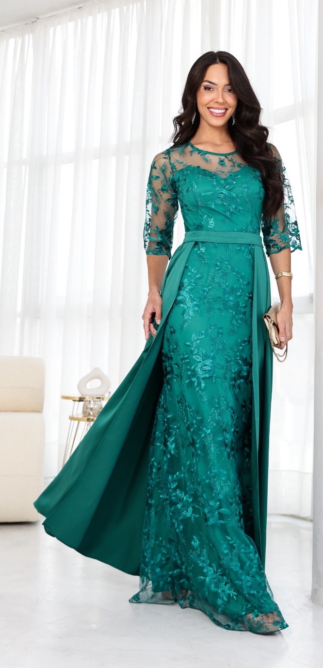 Vestido de Fiesta para Mamá de Novio o Novia en Temuco: Modelo Noemy - Imagen 4