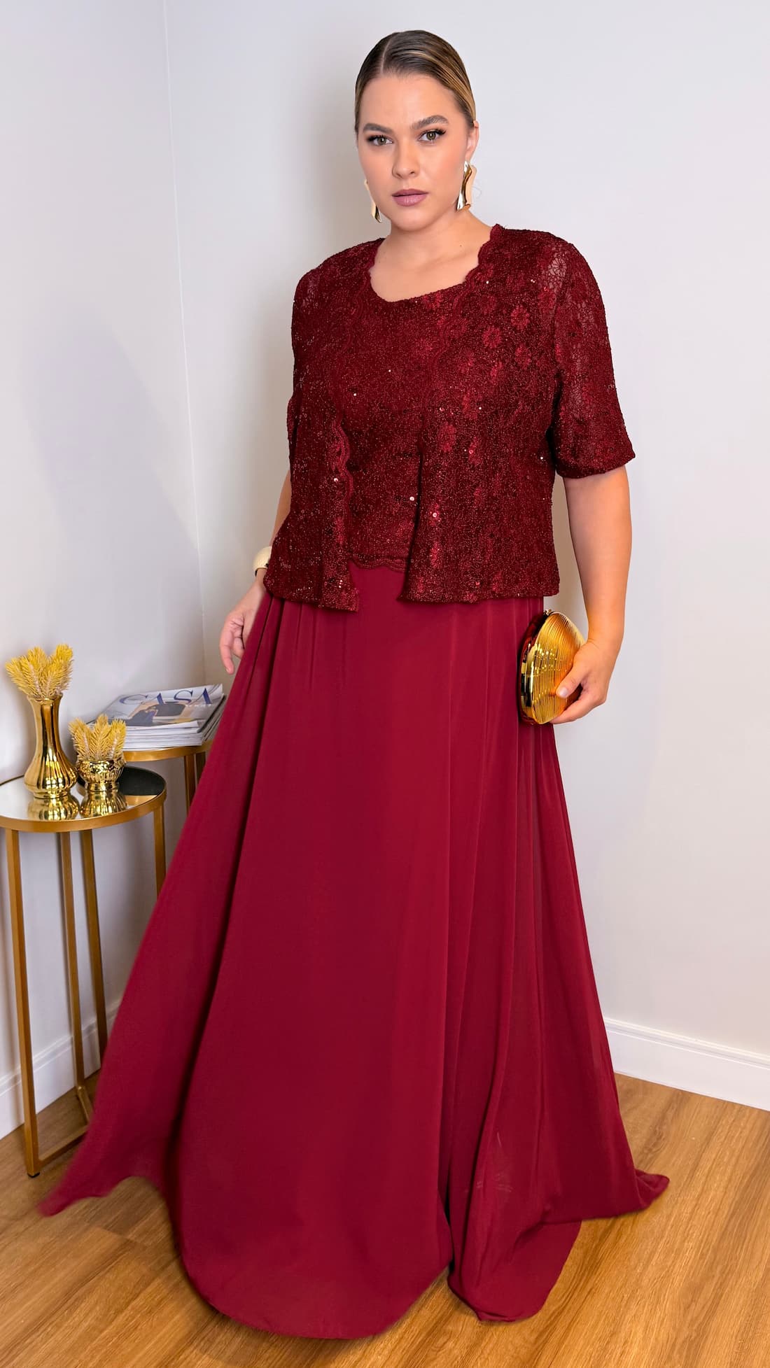 Vestido mamá de novio-novia en Temuco Modelo Yelma